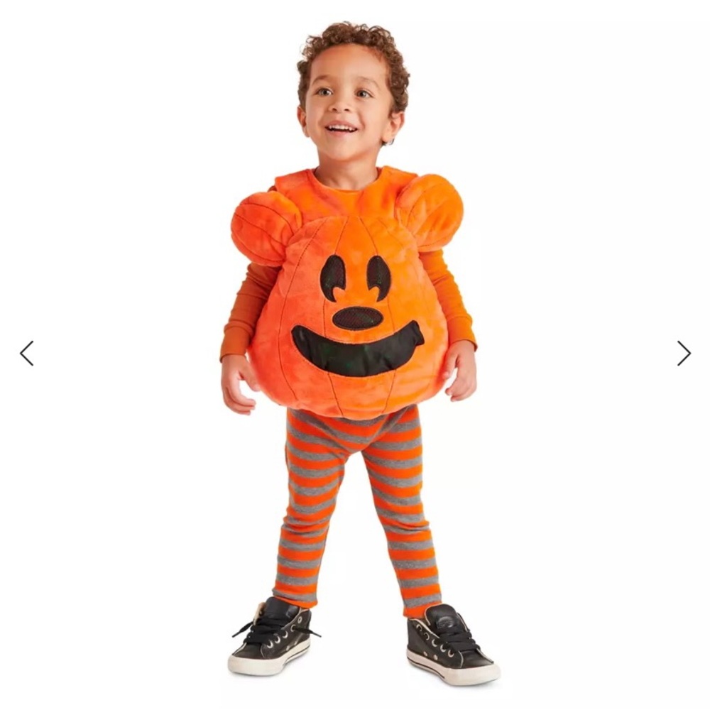 Disney Mickey Mouse Pumpkin Halloween Costume Size 3